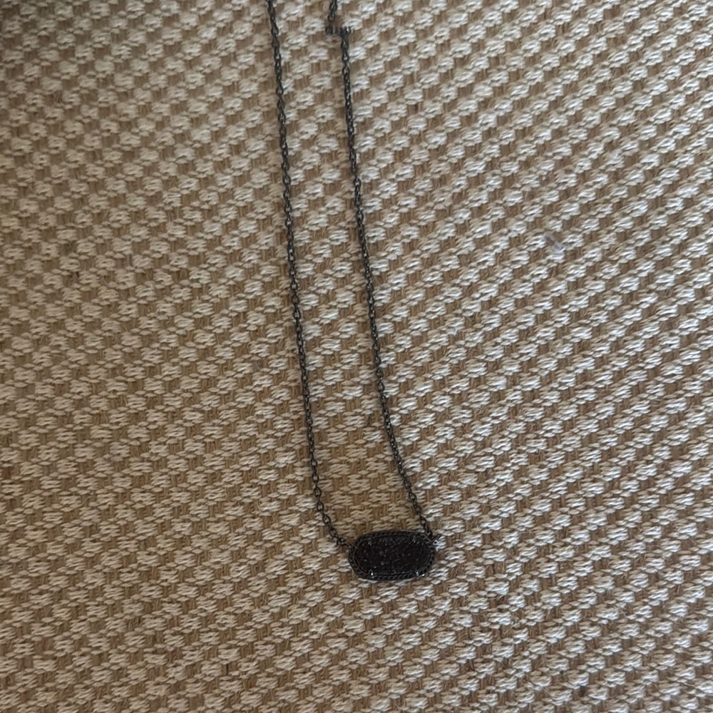 Kendra Scott Black Pendant Necklace